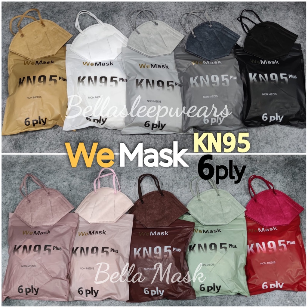 KN95 6PLY 5PLY PRO WEMAZE  RAVA 10 PC - MASKER KN95 WEMASK TALI SENADA FACE MASK PACK 10 PC