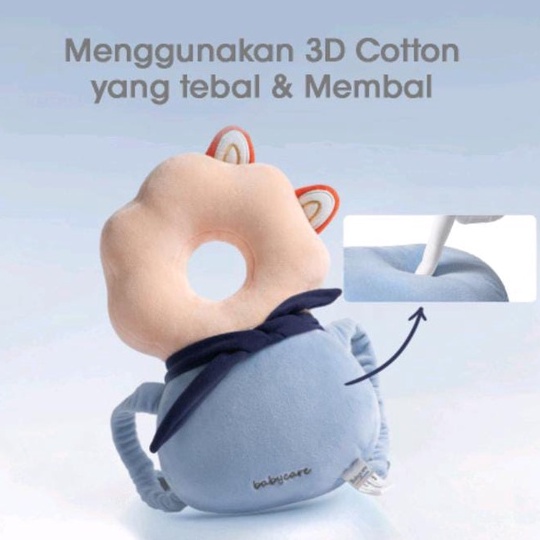 BABYCARE Head Cushion Backpack Kanguru / cloud (Pelindung Kepala dan Punggung Bayi)