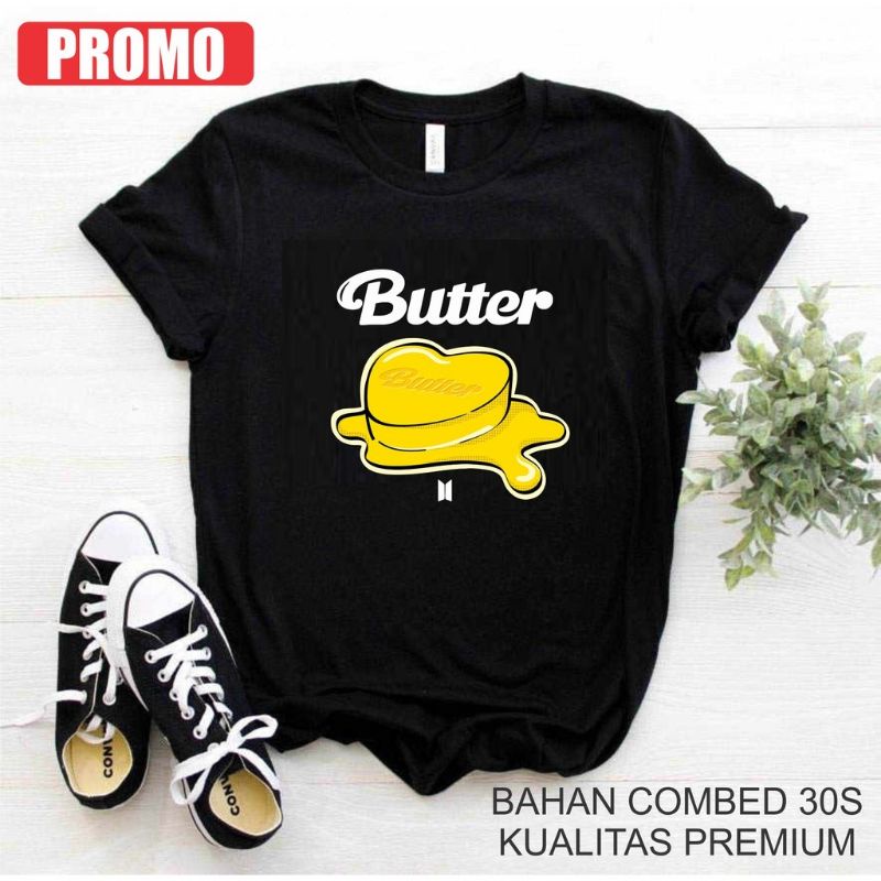 KAOS BTS BUTTER BAJU KPOP OVERSIZE FASHION BRANDED