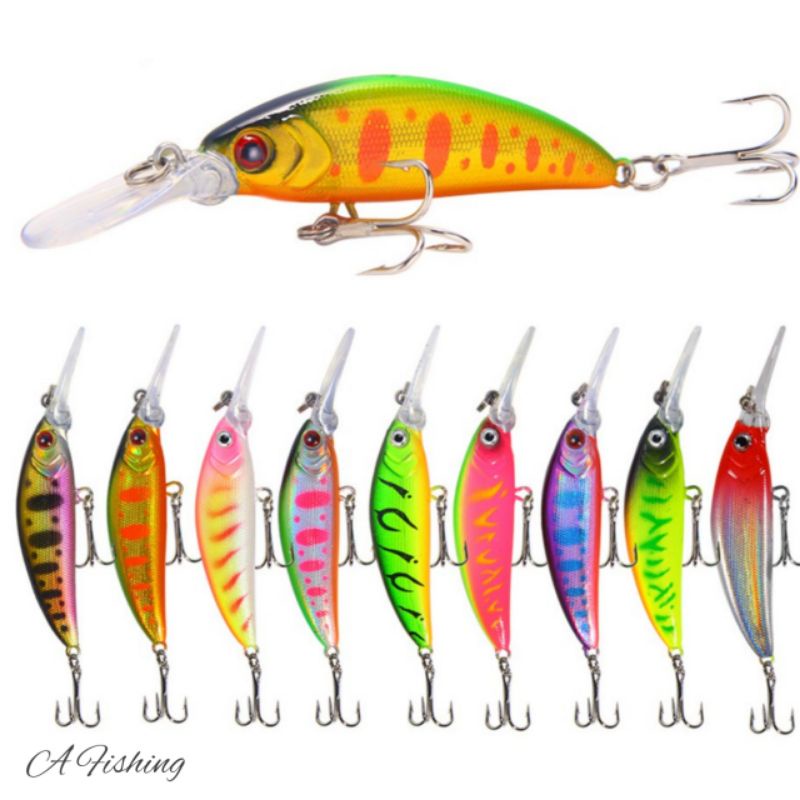 minnow singking lidah panjang 7cm 5,7gram