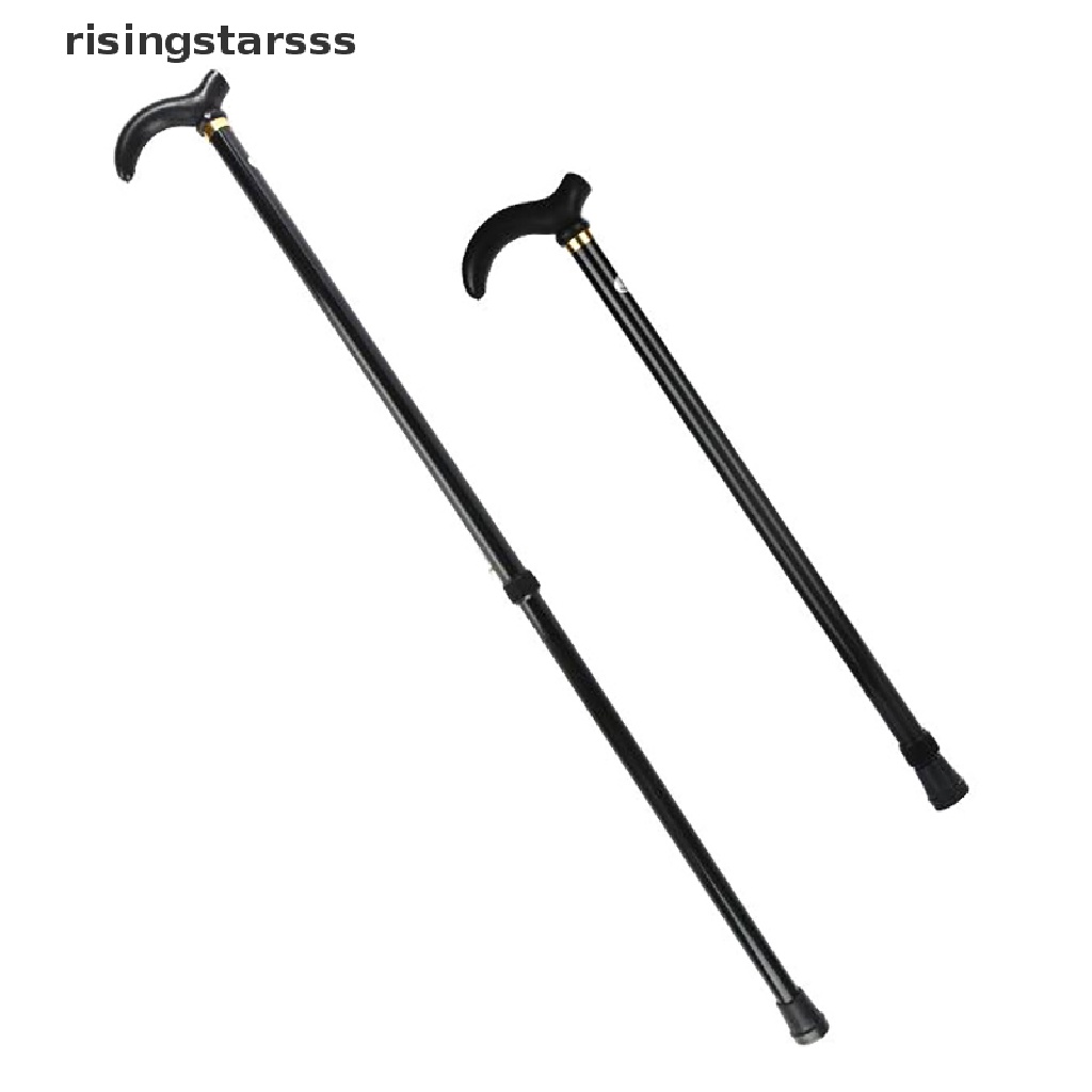 Rsid Span-new Adjustable Walking Stick 2bagian Stabil Anti-Selip Kruk Orang Tua Hiking Cane