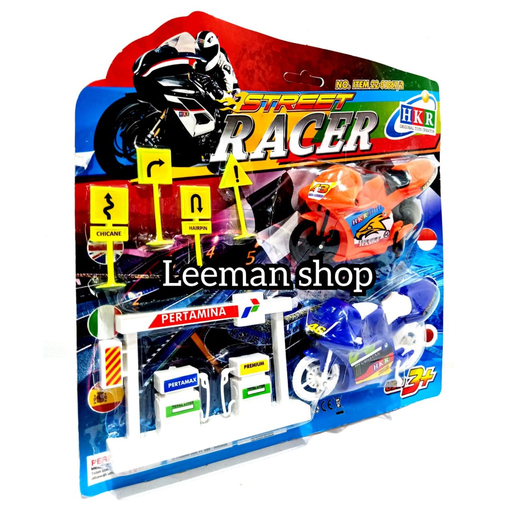 MAINAN ANAK MOTOR GP SET POM BENSIN NO.22-01867/2