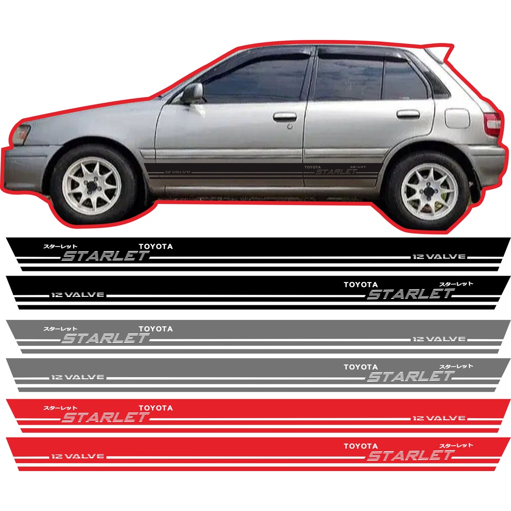 stiker cutting toyota starlet kapsul