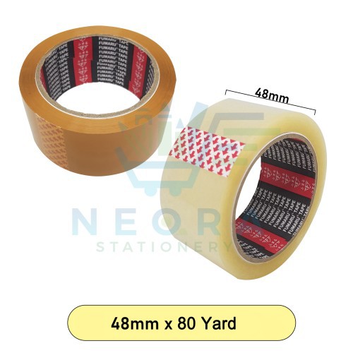 

Lakban fumaru bening / cokelat 90yard