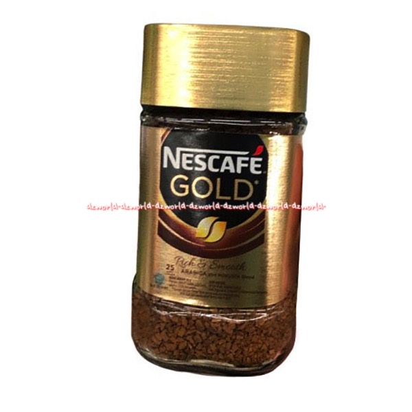 Nescafe Gold 50gr Rich &amp; Smooth Arabica Robusta Ground Kopi Bubuk Kasar Neskafe Kemasan Botol 50 gram Rich and Smooth Coffee Cofee