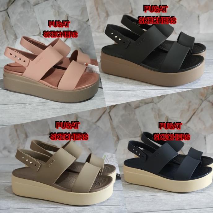 SEPATU WEDGES WANITA CROCS/BROOKLYN/SEPATU CROCS/CROCS BROOKLYN LOW WEDGE ORIGINAL SEPATU WANITA