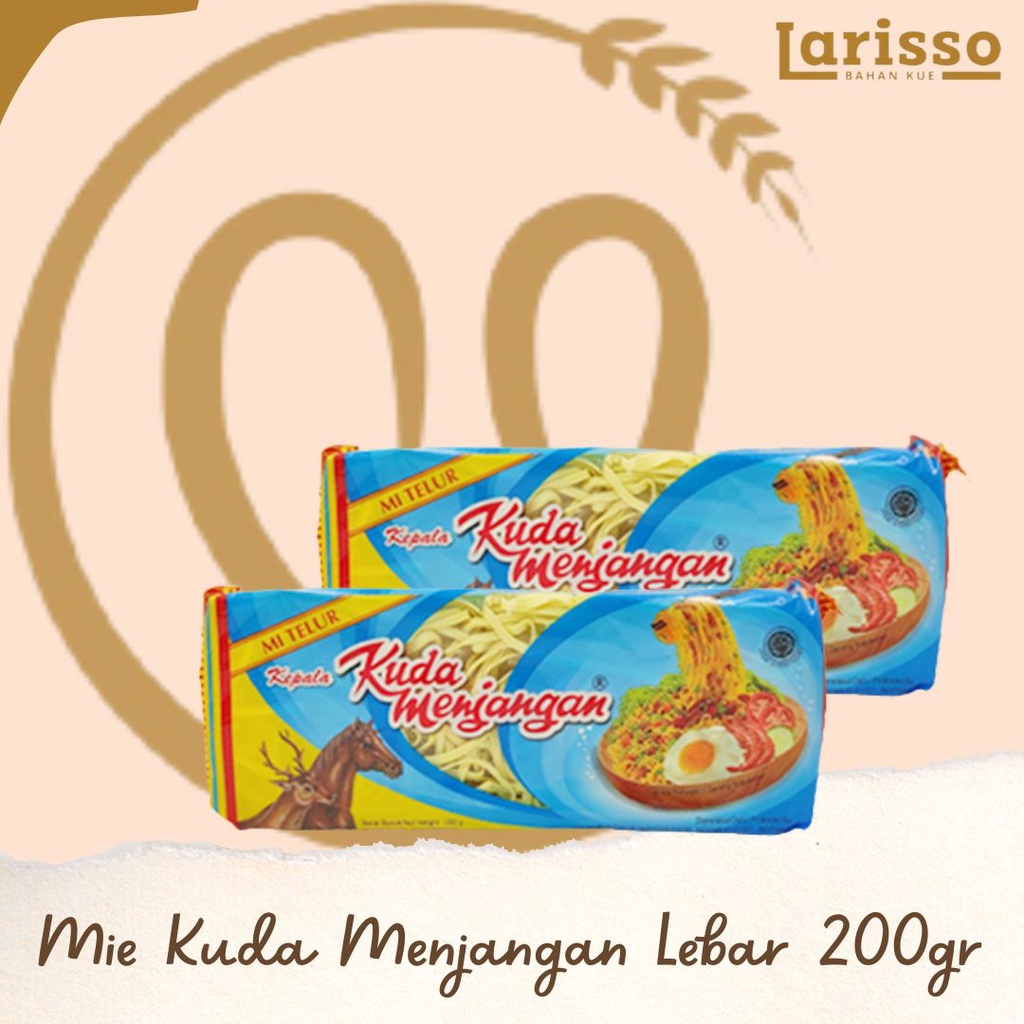 

MIE TELOR LEBAR CAP KUDA MENJANGAN 200GR