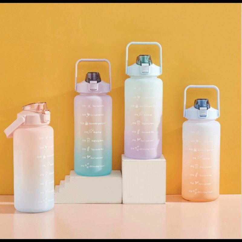Botol Air Minum 800ml / 1L / 1,3L / 1,8L / 2L Jumbo Botol air minum kekinian