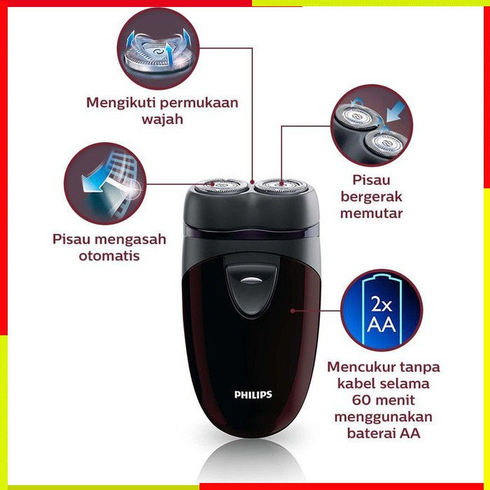 CUKUR JENGGOT ELEKTRIK CUKUR CUKURAN JENGGOT KUMIS PHILIPS PQ206 SHAVER PHILIPS PHILIP PILIP PILIPS 