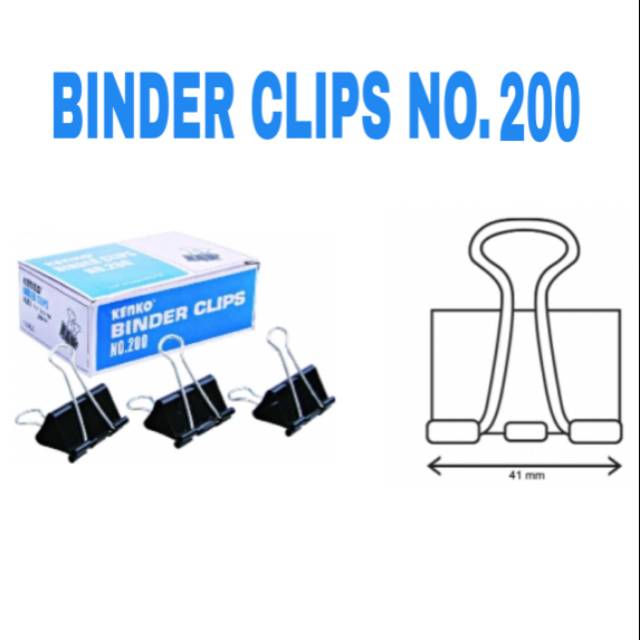 

Binder Clips No.200