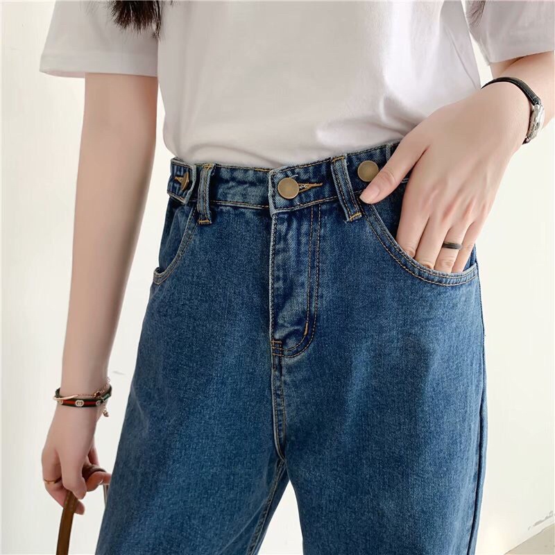 JEANS IMPORT HIGHWAIST PANTS CELANA DENIM WANITA CEWEK MX819