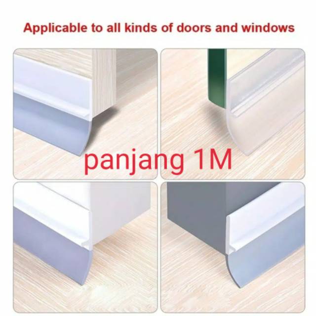 Seal Tape / Penahan / Penutup Celah Bawah Pintu 1Mx2.5cm