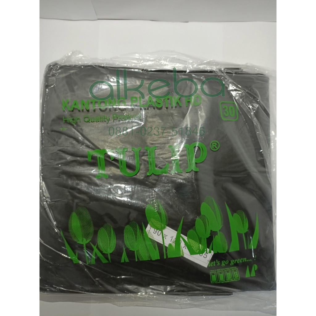 plastik sampah tulip trashbag besar 90 x 120 kantong sampah