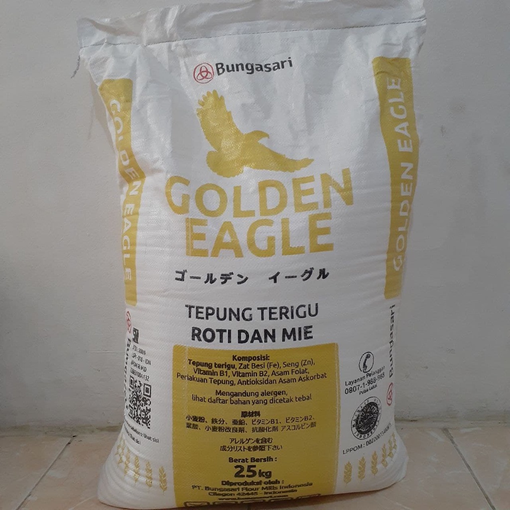 

Tepung Terigu Golden Eagle untuk Roti & Mie 25kg - INSTANT ONLY!!