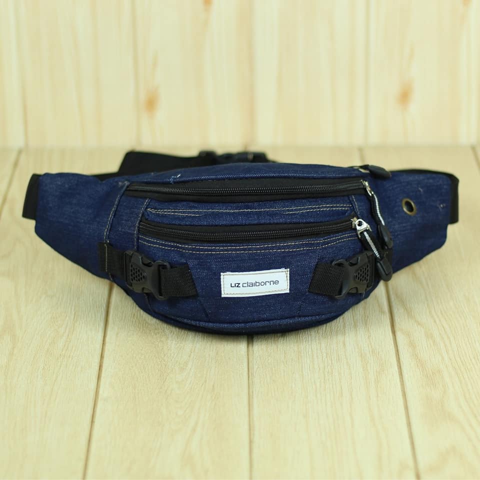 Tas Selempang Pria  Waist Bag Hezel Pria Anti Air Anti Sobek Arei