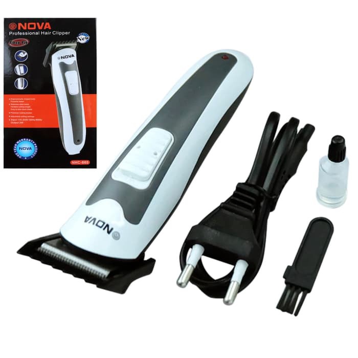Cukuran Rambut Nova NHC-665 Recharger Baterai/Peralatan Cukur Rambut Kumis Jenggot Portable Murah