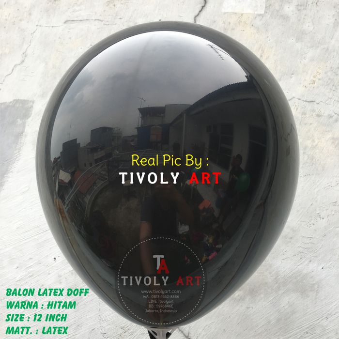 Balon Latex Doff Hitam / Balon Doff Hitam / Balon Latex Hitam Termurah