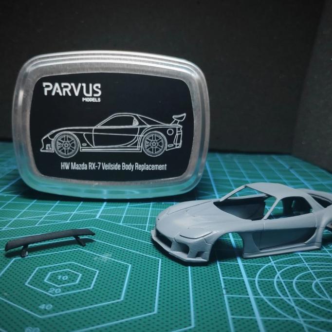 DIECAST PARVUS MODELS BODY REPLACEMENT MAZDA RX7 VEILSIDE HOT WHEELS 95 FD ORIGINAL