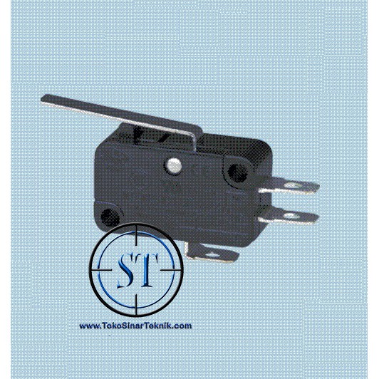 BA-23C6 Micro Switch Micro Limit Switch Besar  Saklar Tombol Tekan No NC Tuas gagang Panjang Tanpa Roda 7-1