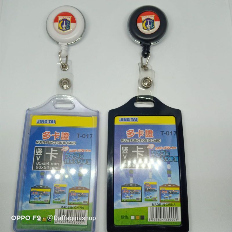 

DKI JAKARTA Name Tag Yoyo Putar Gantungan Id Card Holder