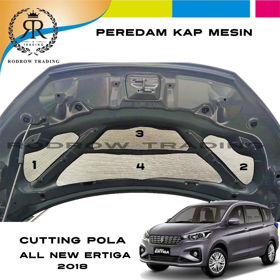 Peredam Kap Mesin Mobil All New Ertiga 2018 / Cutting Pola Peredam Panas Mesin Mobil Ertiga 2018