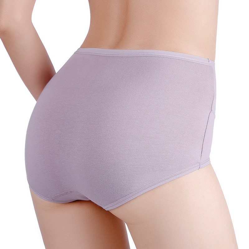 Wanita Celana Dalam Pakaian Dalam Katun Antibakteri High Waist Fashion Simple Briefs