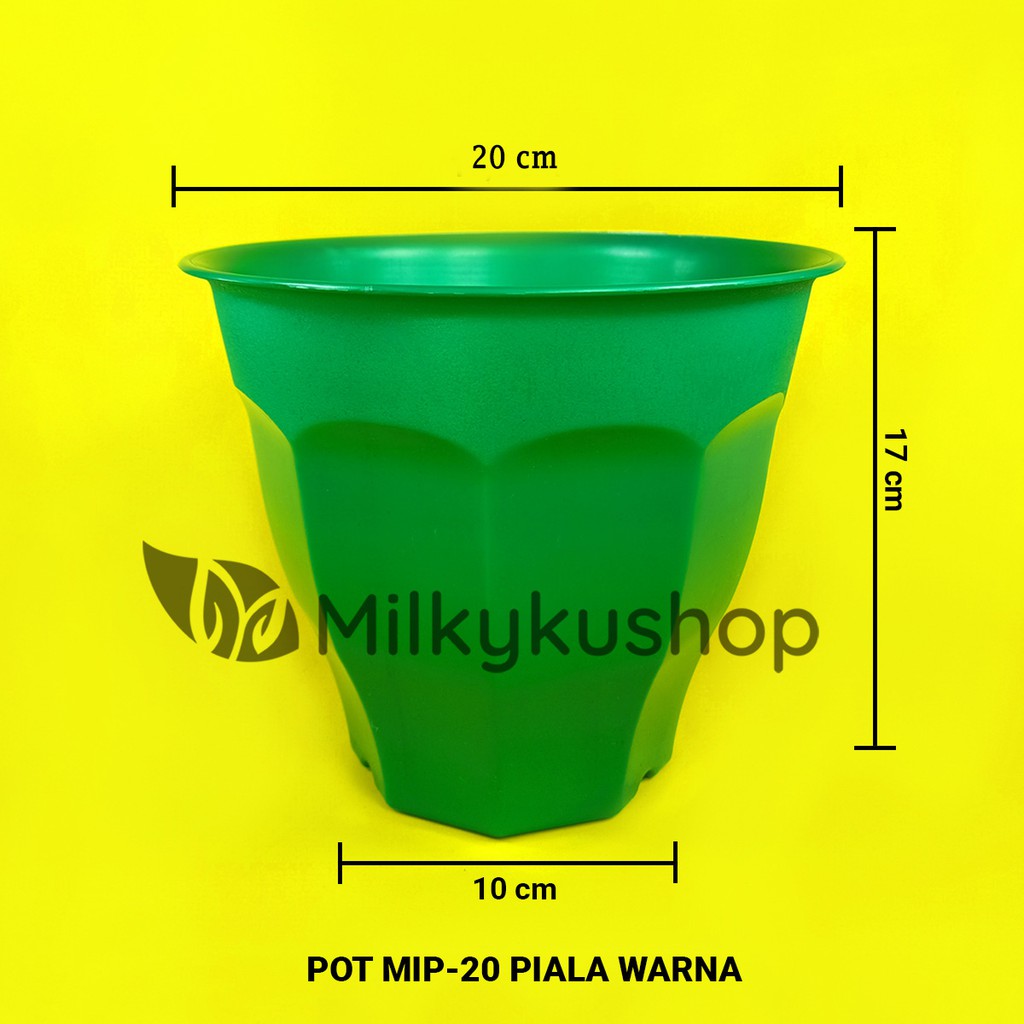 POT MIP 20 PIALA WARNA 20 CM - POT BUNGA TANAMAN