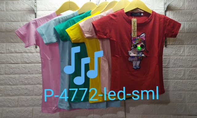 PROMO LIVE SHOPEE KAOS LED ANAK MOTIF CAMPUR CEWE COWO KHUSUS LIVE SHOPEE