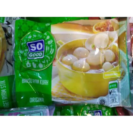 

SO GOOD BASO BAKSO AYAM / SAPI KUAH 120 GR ISI 8 FRESH FROZEN FOOD