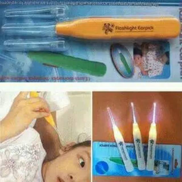 Korek Kuping lampu/ear pick/Pembersih Telinga ada lampu/Korek kuping anak dan dewasa