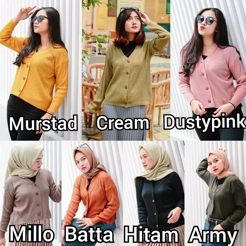 Willy Cardy Crop Kancing Batok