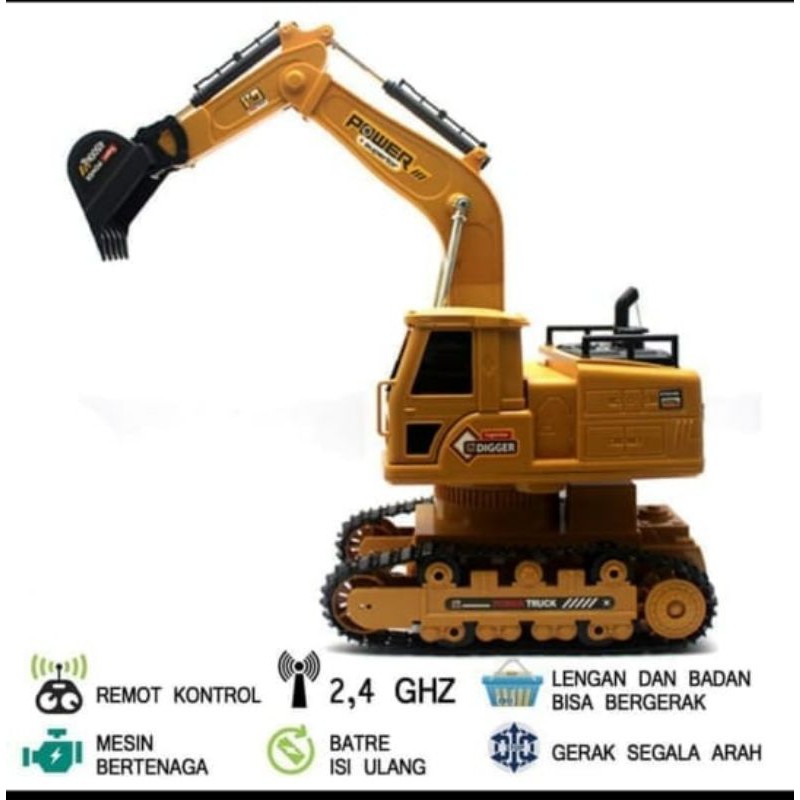 Mobil remot RC Excavator Bego Mainan Remote Control