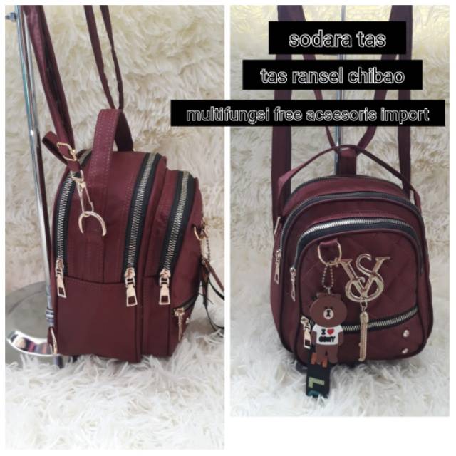 RANSEL VIDIA STYEL RUMBAI 3In1 Uk 18x16Cm