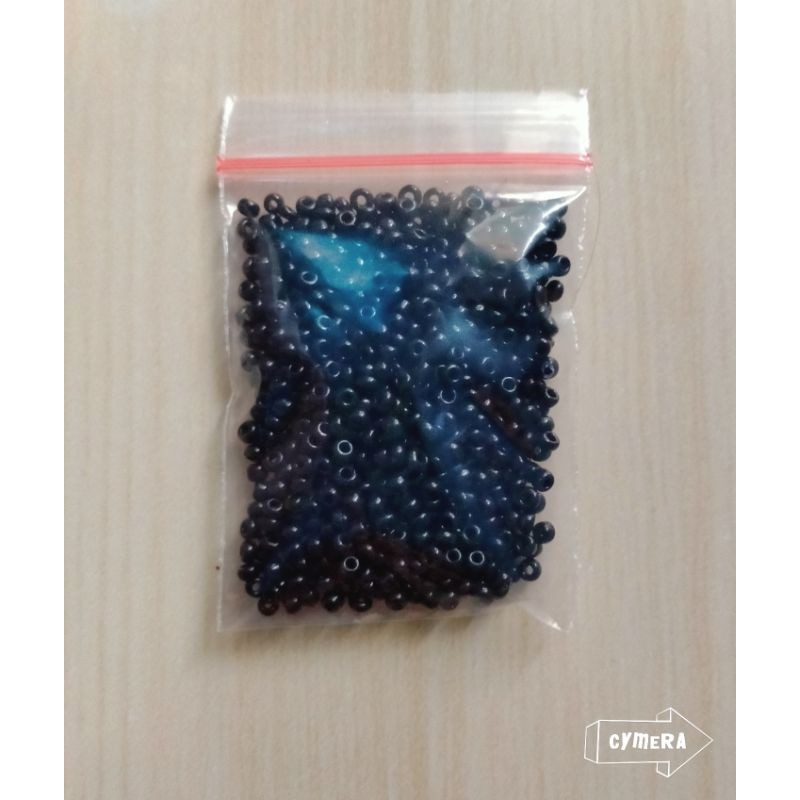 Manik Mote Payet Pasir Hitam Doff Uk-2mm - 10gram