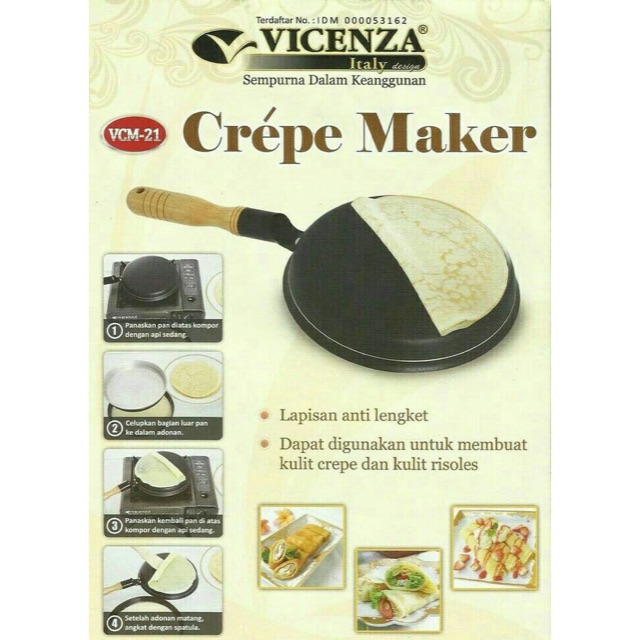CREPE PAN / PAN TERBALIK VICENZA