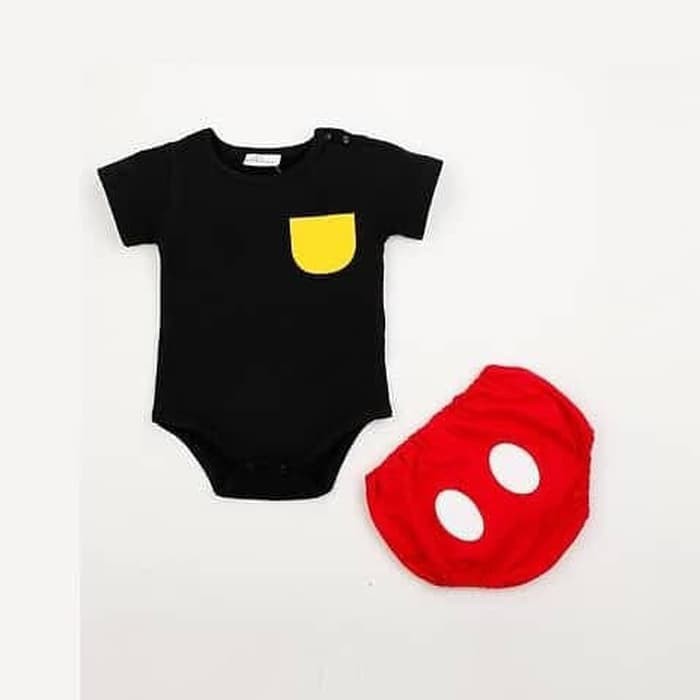 baju bayi Setelan mickey mouse outfit