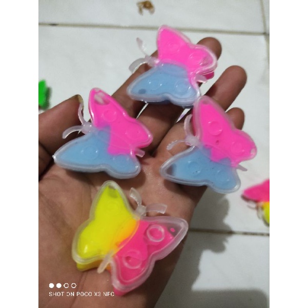 40pcs slem pelangi//slem kupu kupu super