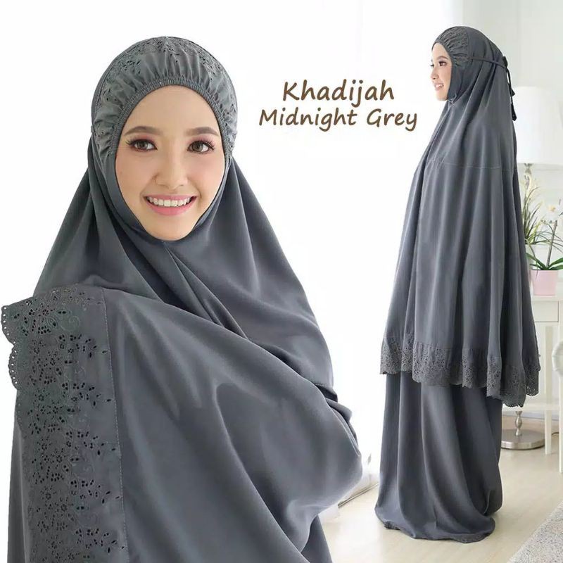 Mukenah dewasa khodijah gratis tas cantik