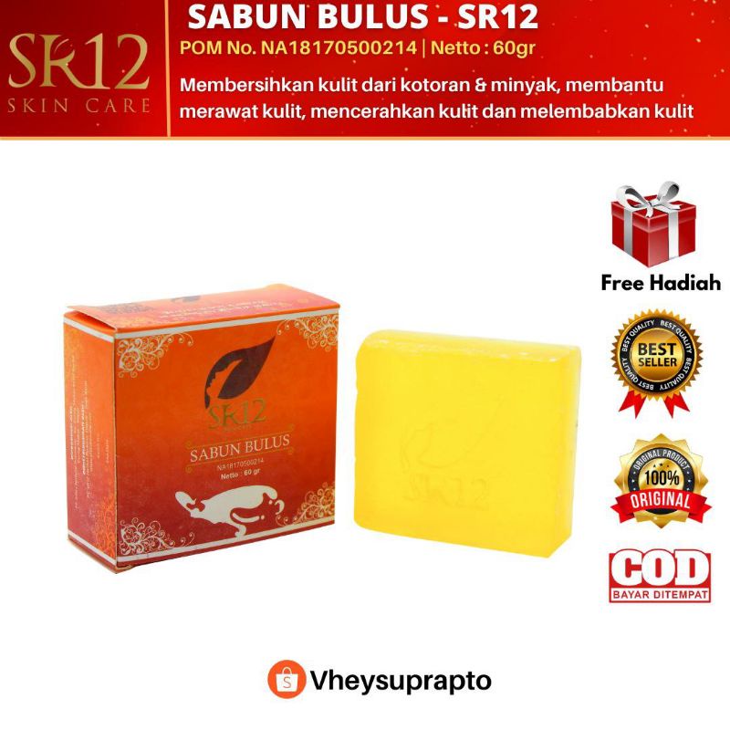 SABUN PENCERAH WAJAH SABUN BULUS SR12/ BULUS ASLI/PEMBESAR PAYUDARA