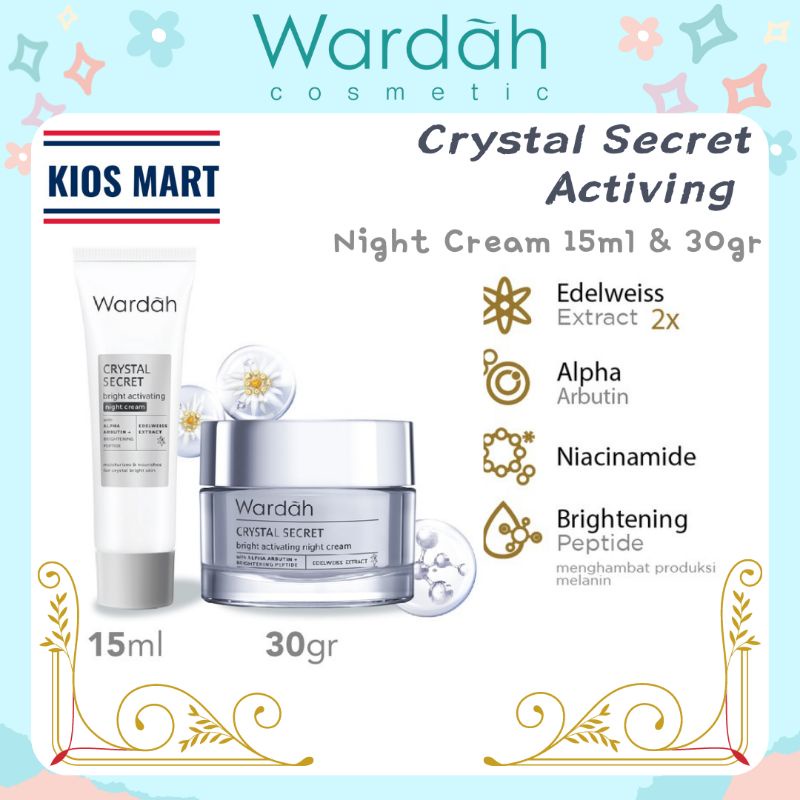 Wardah Crystal Secret Bright Activating Night Cream