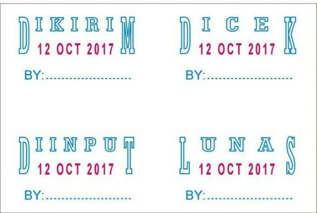 

mg Stempel PAID, LUNAS, RECEIVED dengan Tanggal Shiny S401 S402 S401D S-401, S-401D, S-402