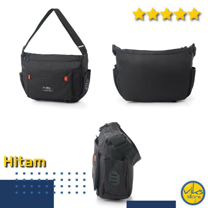 Tas Selempang Pria Cowok Elbrus original Slingbag Tas kerja Kuliah Sekolah Simple Ukuran Size Besar