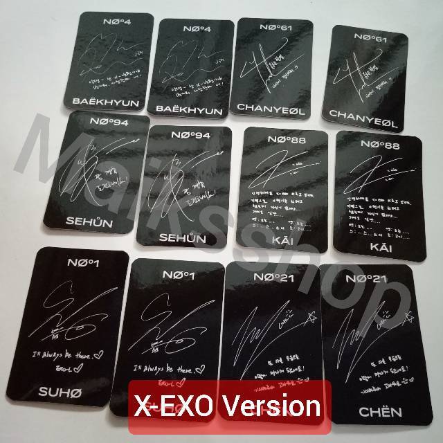 Exo Obsession Photocard Kpop