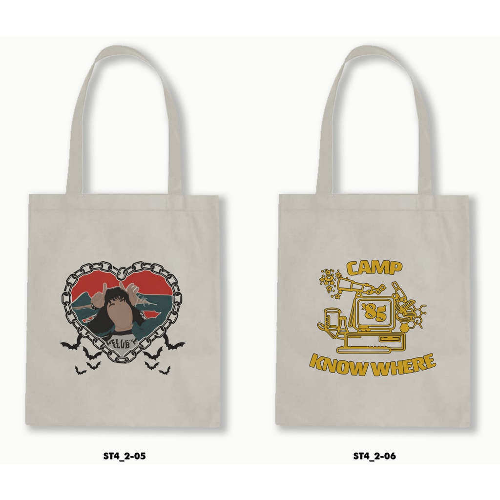 TOTE BAG BLACU - STRANGER THINGS 4.2-01