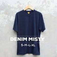 Kaos Polos Pocket Denim Misty