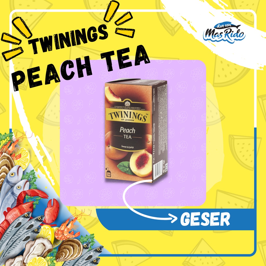 

Twinings Teh Hitam Celup Rasa Peach Flavoured Tea 25X2Gram Teh Premium