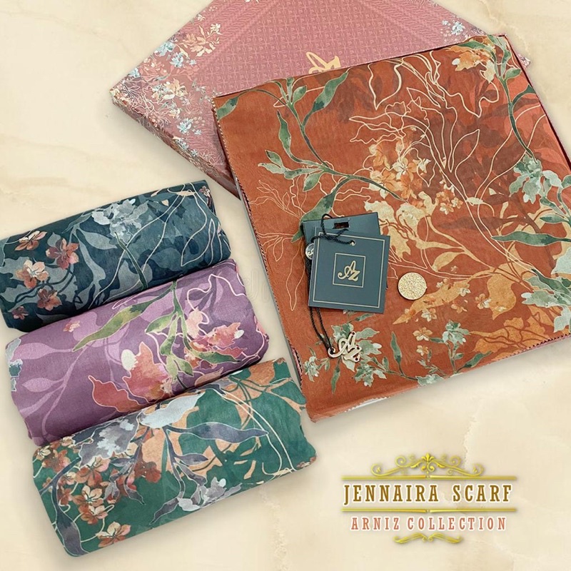 Jennaira Scarf Premium Dengan Plat ori by Arniz