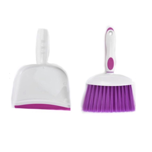 Duster &amp; Dustpan Set Sapu Kecil Sapu dan Pengki Mini Mobil Putih Ungu Hijau Dust Pan Pruple Green Mini Broom Proclean Pro Clean Mini Brush