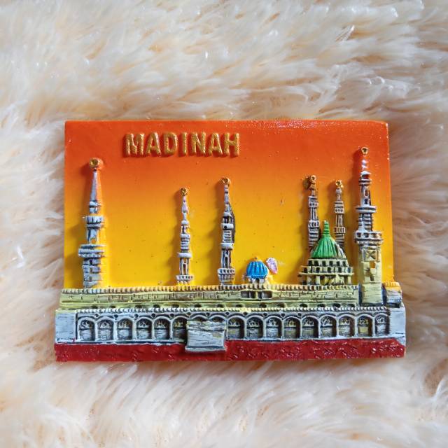 Fridge Magnet Tempelan Kulkas Souvenir Negara Mekkah Mekah Makkah Madinah Saudi Arabia