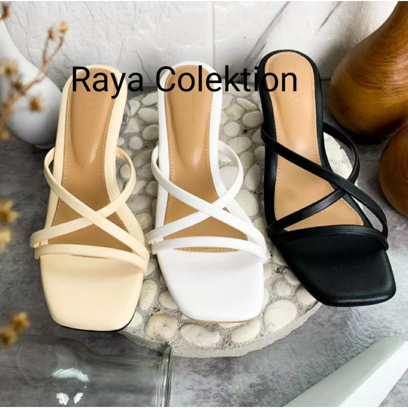 RAYA SANDAL WANITA HEELS RINDI R0016